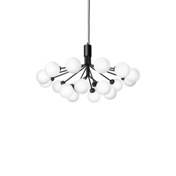Nuura Aps - Apiales 18 Kronleuchter Satin Black/Opal White Nuura