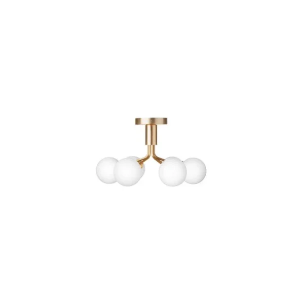 Nuura Aps - Apiales 6 Deckenleuchte Brushed Brass/Opal Nuura
