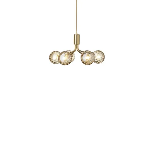 Nuura Aps - Apiales 6 pendelleuchte Brushed Brass/Optic Gold Nuura