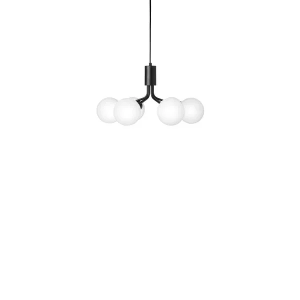 Nuura Aps - Apiales 6 Pendelleuchte Satin Black/Opal Nuura
