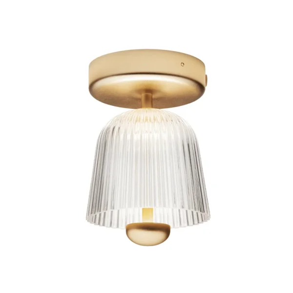 Nuura Aps - Asteea Deckenlampe Ø 12 cm Messing/Klar Nuura