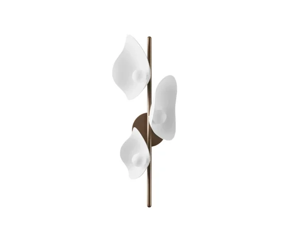 Nuura Aps - Florii 3 LED-Wandlampe, Höhe 23 cm, bronze/weiß Nuura