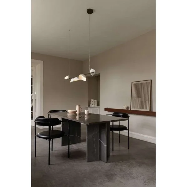 Nuura Aps - Florii 5 LED-Pendellampe, bronze/weiß, Länge 120 cm Nuura