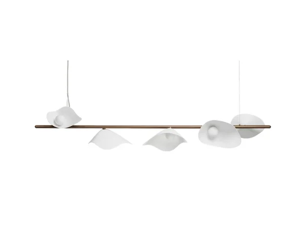 Nuura Aps - Florii 5 Linear Pendelleuchte Dark Bronze/White Nuura