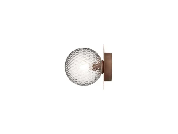 Nuura Aps - Liila 1 Außen Wandleuchte Dark Bronze/Optic Clear Nuura
