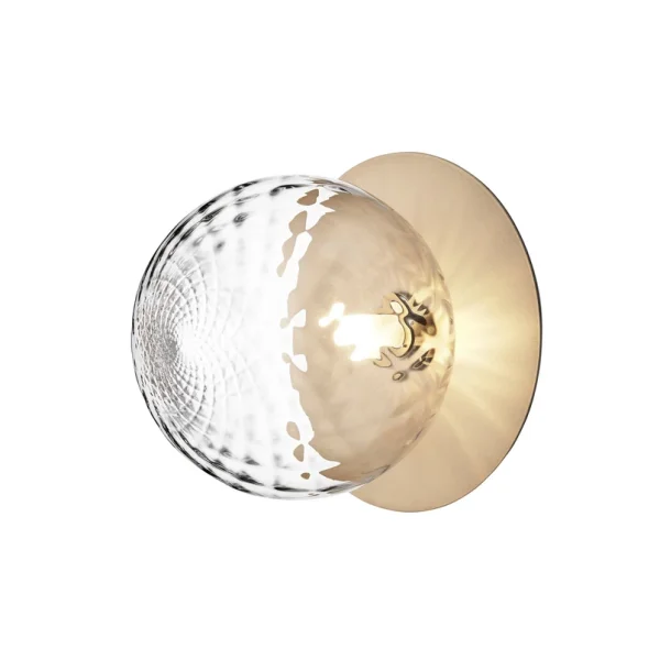 Nuura Aps -  Liila 1 Large Wandlampe, IP44, warmweiß, gold/klar Nuura