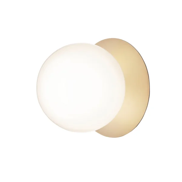 Nuura Aps - Liila 1 Large Wandlampe, warmweiß, IP44, gold/weiß Nuura