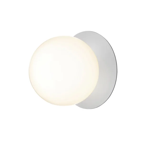 Nuura Aps - Liila 1 Large Wandlampe, warmweiß, IP44, silber/weiß Nuura