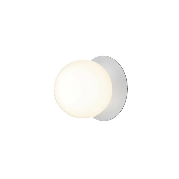 Nuura Aps - Liila 1 Wand-/Deckenleuchte IP44 Large Light Silver/Opal White Nuura