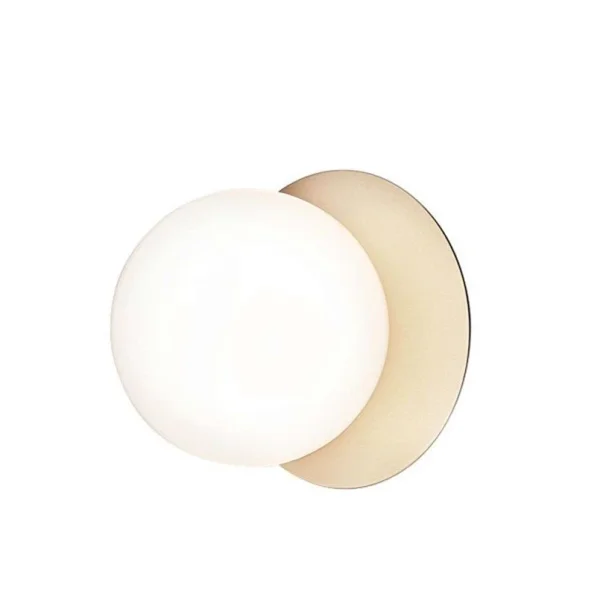 Nuura Aps - Liila 1 Wand-/Deckenleuchte IP44 Large Nordic Gold/Opal White Nuura