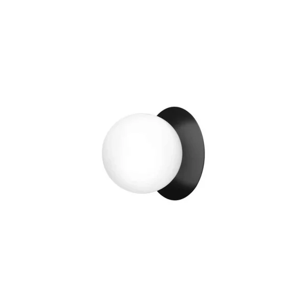 Nuura Aps - Liila 1 Wand-/Deckenleuchte IP44 Medium Black/Opal Nuura