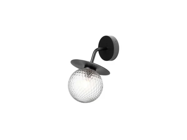 Nuura Aps - Liila Außen Wandleuchte Black/Optic Clear Nuura