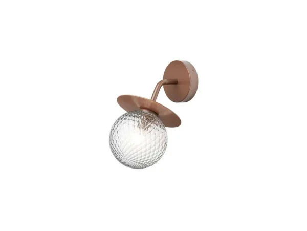 Nuura Aps - Liila Außen Wandleuchte Dark Bronze/Optic Clear Nuura
