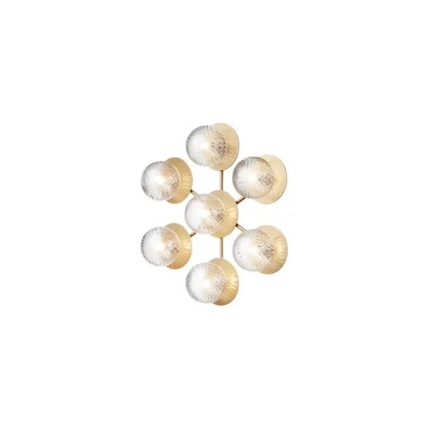Nuura Aps - Liila Star Wand-/Deckenleuchte Nordic Gold/Optic Clear Nuura
