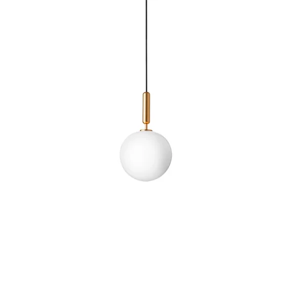 Nuura Aps - Miira 1 Pendelleuchte Large Brass/Opal White Nuura