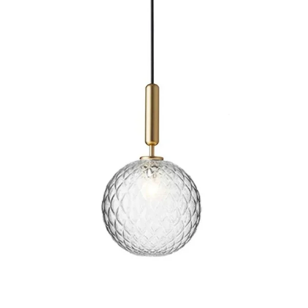 Nuura Aps - Miira 1 Pendelleuchte Large Brass/Optic Clear Nuura