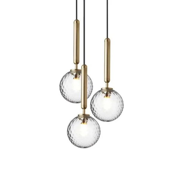 Nuura Aps - Miira 3 Kronleuchter Brass/Optic Clear Nuura