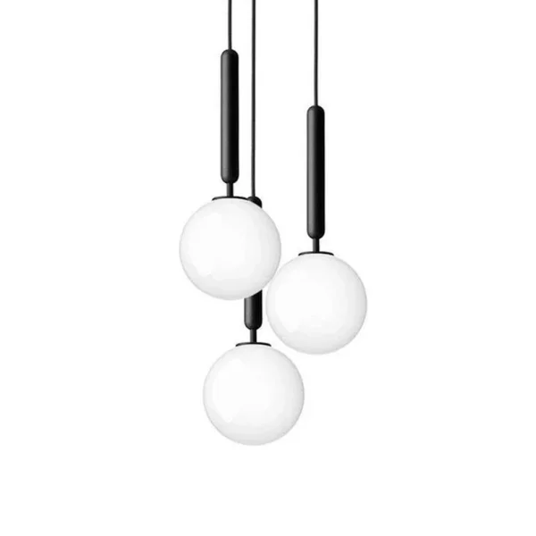 Nuura Aps - Miira 3 Kronleuchter Rock Grey/Opal White Nuura