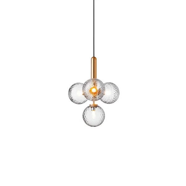 Nuura Aps - Miira 4 Krohnleuchter Brass/Optic Clear Nuura