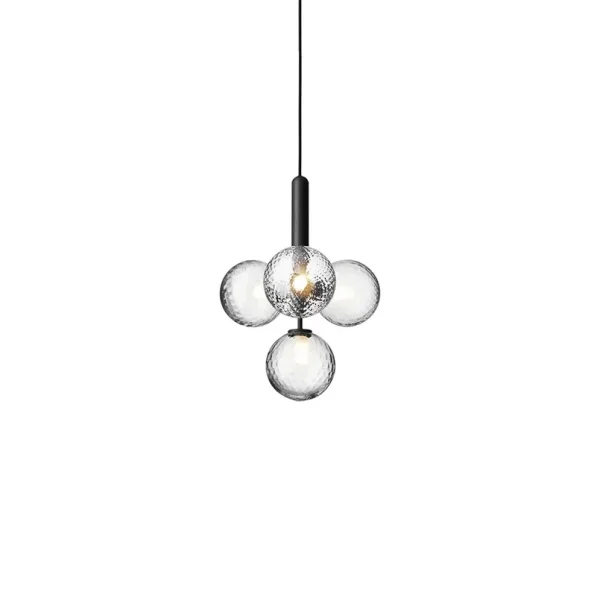 Nuura Aps - Miira 4 Krohnleuchter Rock Grey/Optic Clear Nuura