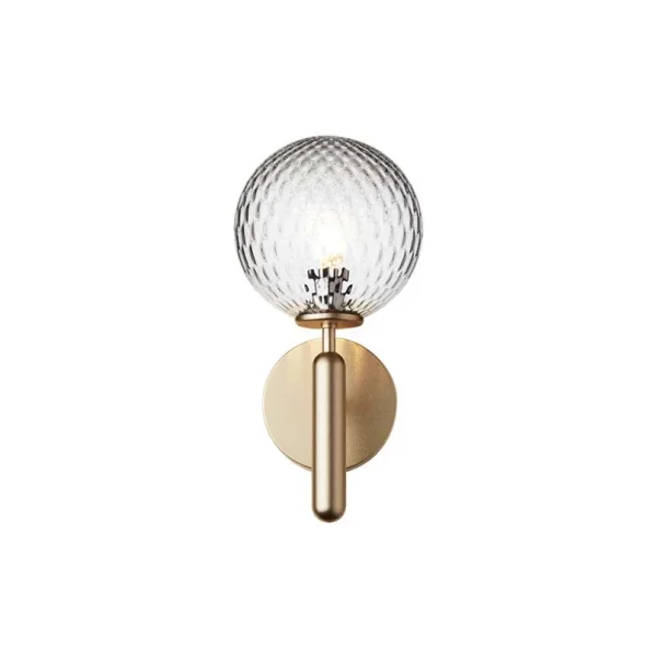 Nuura Aps - Miira Wandleuchte Brass/Optic Clear Nuura