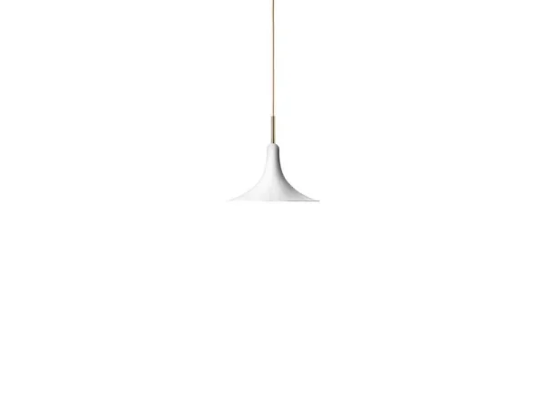 Nuura Aps - Petalii 1 Pendelleuchte Small White/Polished Brass Nuura