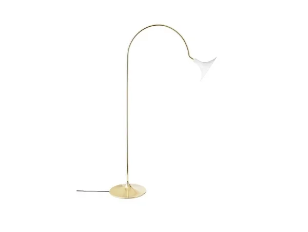 Nuura Aps - Petalii Stehleuchte White/Polished Brass Nuura