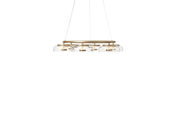 Nuura - Blossi 6 Kronleuchter Nordic Gold/Clear