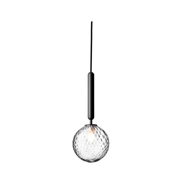 Nuura - Miira 1 Pendelleuchte Rock Grey/Optic Clear
