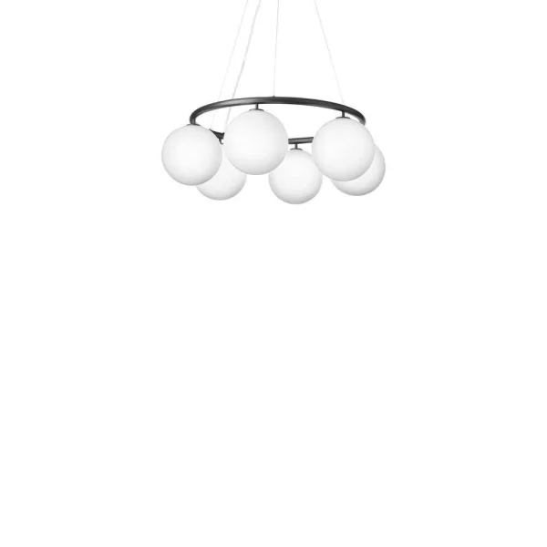 Nuura - Miira 6 Circular Kronleuchter Rock Grey/Opal White