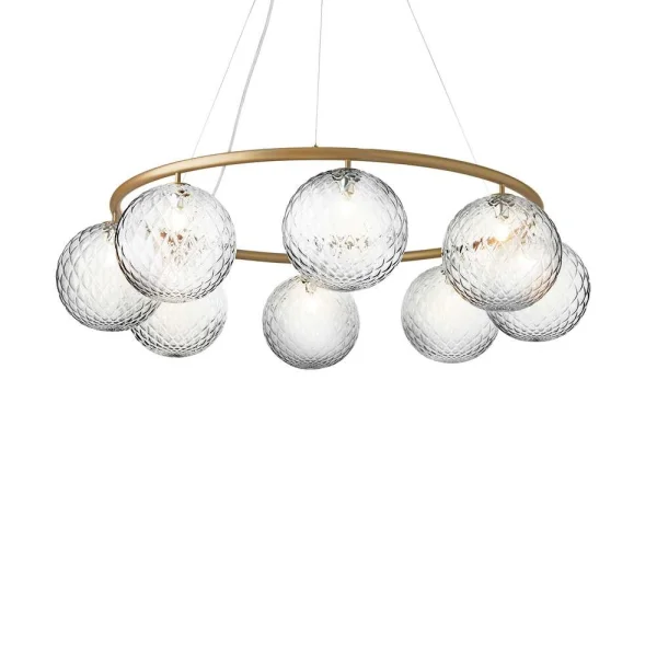 Nuura - Miira 8 Circular Kronleuchter Brass/Optic