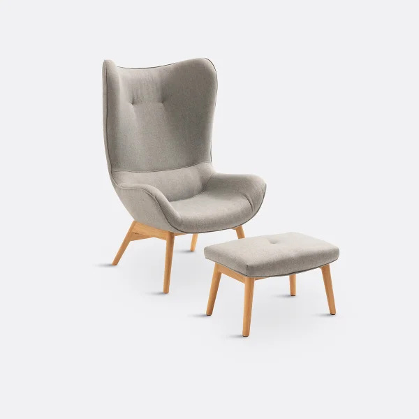 Ohrensessel Crueso + Hocker