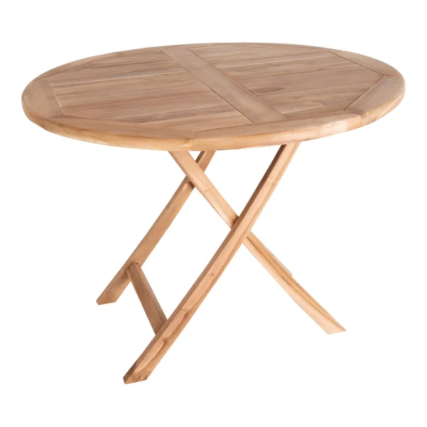 Oline Gartentisch Ø100 cm Teakholz massiv.