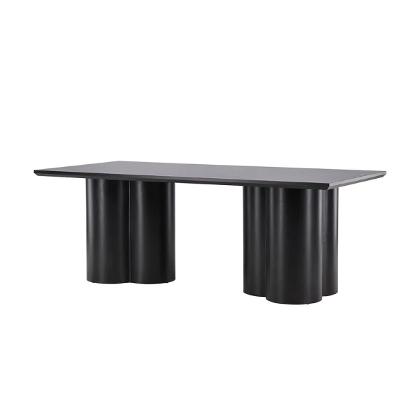 Olivia Esstisch 100x210 cm schwarz.