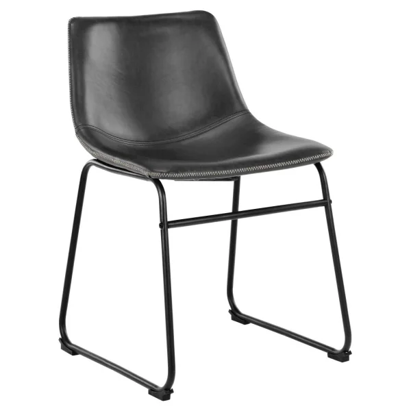 Oregon Esszimmerstuhl PU Kunstleder schwarz.