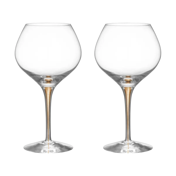 Orrefors Intermezzo Bouquet Weingllas 70 cl 2er-Pack Gold