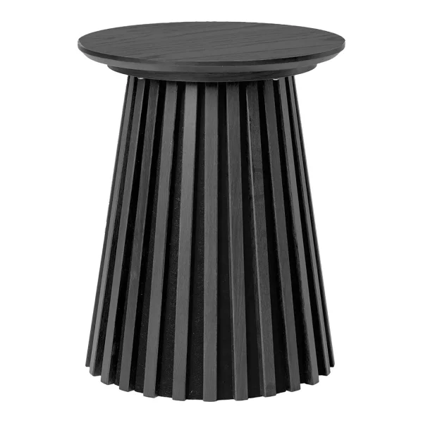 Osaka Eckbeistelltisch Ø40cm schwarz.