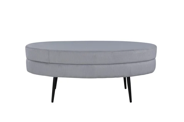 Otto Pouf, Hocker Samt schwarz, grau.