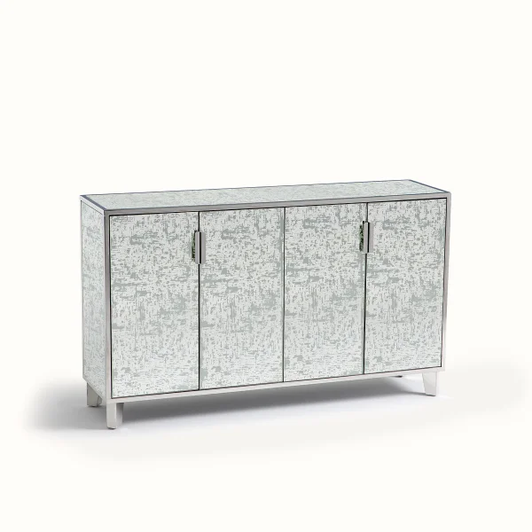 Otto Studio For Am.pm Sideboard Blur Mit 4 Türen, Spiegelglas Und Edelstahl