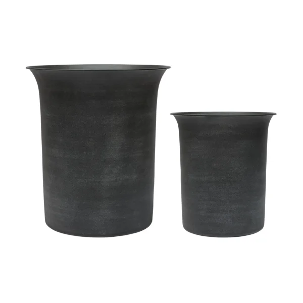 OYOY Iri Metalltopf 2-teilig Stone