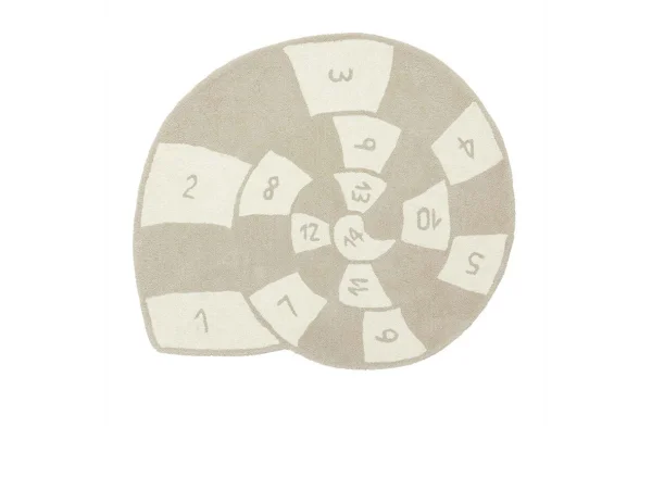 OYOY Living Design - Nautilus Hopscotch Teppich Clay/Off-White
