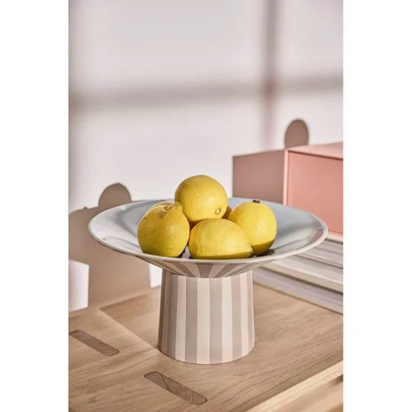 OYOY Living Design - Toppu Centerpiece Gericht High Clay/Ice Blue