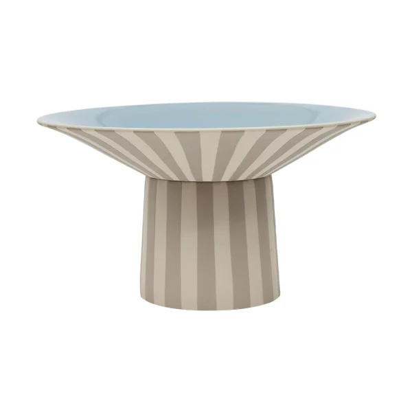 OYOY Toppu centerpiece hoch 17xØ30 cm Clay-Ice blue