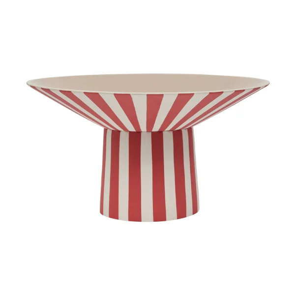 OYOY Toppu centerpiece hoch 17xØ30 cm Red-peach