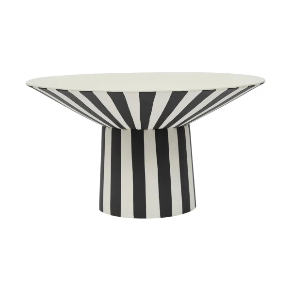OYOY Toppu centerpiece hoch 17xØ30 cm White-black