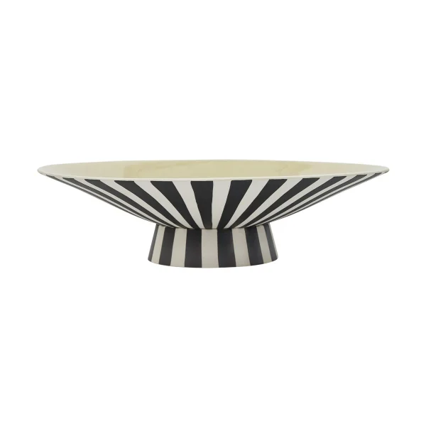 OYOY Toppu centerpiece niedrig 10,5xØ39 cm Vanilla-black-white