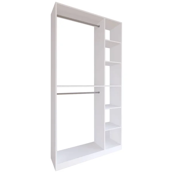 PalosaXL Kleiderschrank offen weiß.