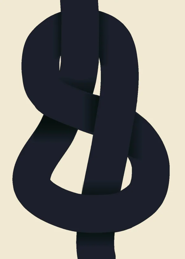 Paper Collective The Knot Poster 70 x 100cm