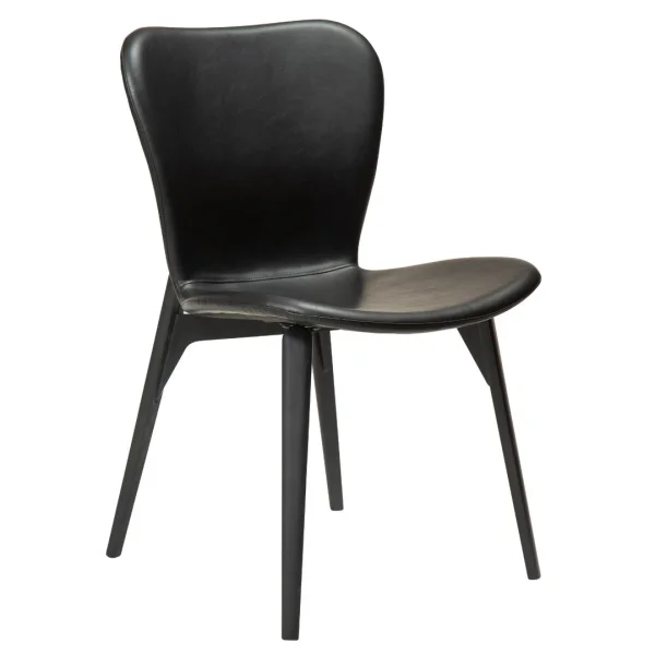 Paragon Dan-Form Esszimmerstuhl PU-Kunstleder schwarz.