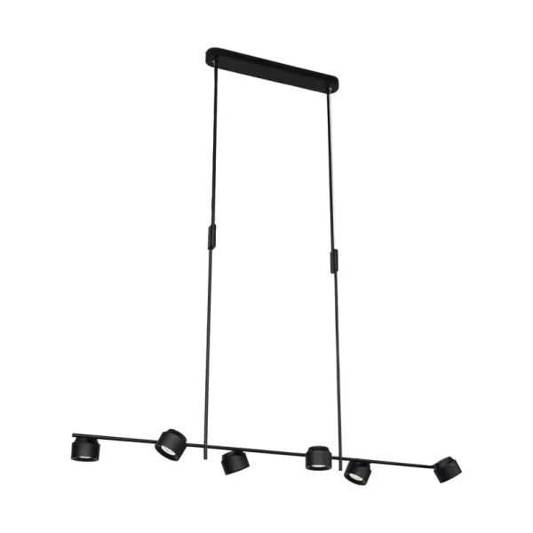 Paulmann - LED-Hängelampe Puric Pane, schwarz, 6-flg., smart